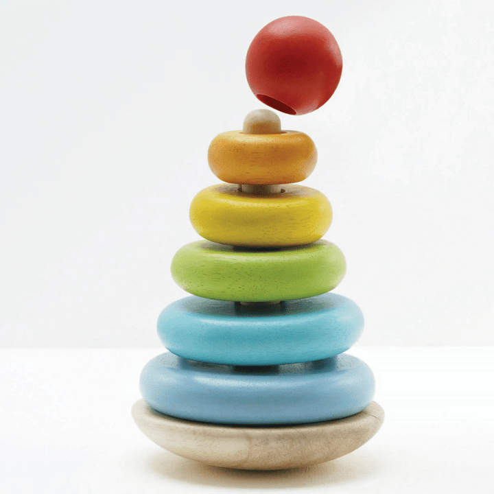 Rainbow Stacking Tower by Le Toy Van - Maude Kids Decor