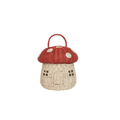 Rattan Mushroom Basket | Red by Olliella - Maude Kids Decor