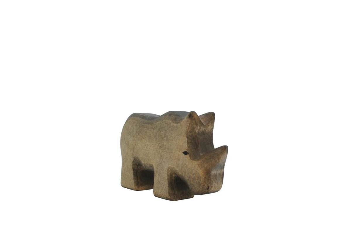 Rhino Wooden Figurine | Small by HolzWald – Maude Kids Decor