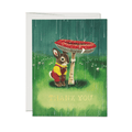 Richard Scarry Bunny and Mushroom Greeting Card by Red Cap Cards - Maude Kids Decor