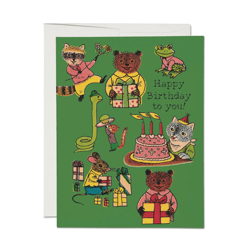 Richard Scarry Critter Wishes Greeting Card by Red Cap Cards - Maude Kids Decor