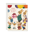 Richard Scarry Rabbit Party Greeting Card by Red Cap Cards - Maude Kids Decor