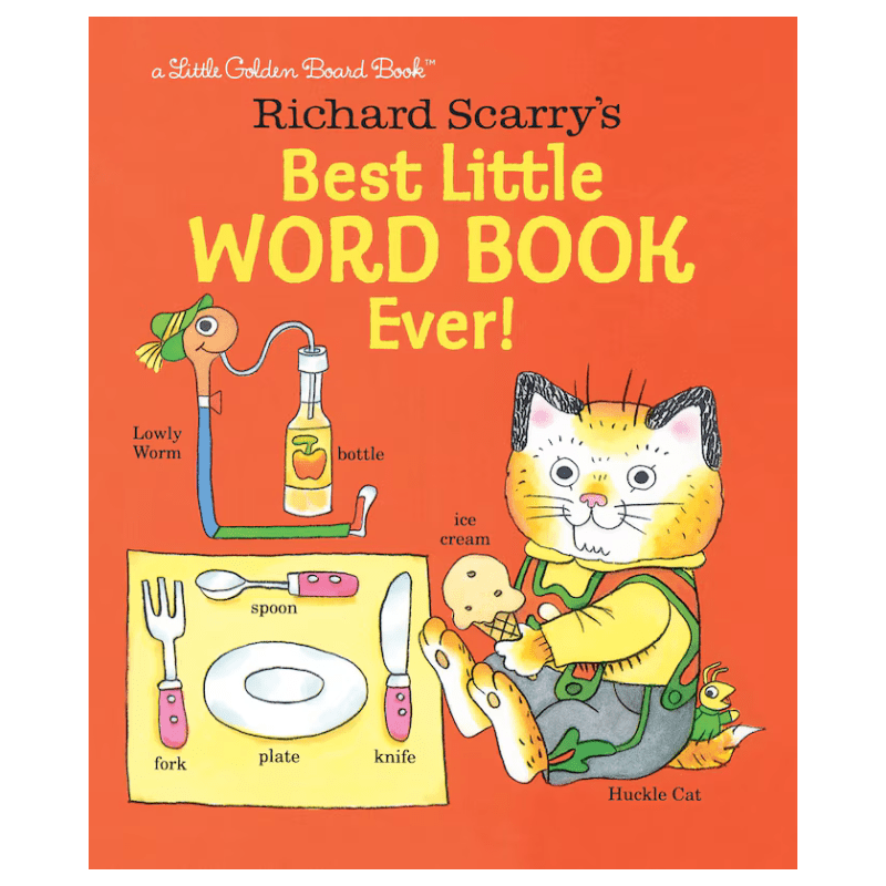 Richard Scarry's Best Little Word Book Ever! | Board Book by Richard Scarry - Maude Kids Decor
