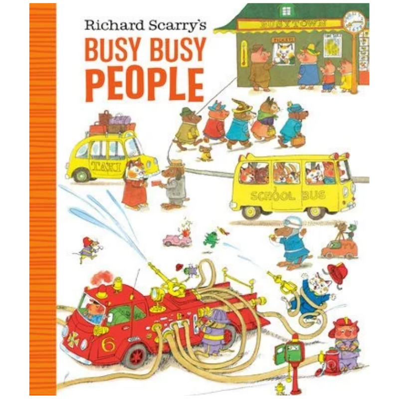 Richard Scarry's Busy Busy People | Board Book by Richard Scarry - Maude Kids Decor