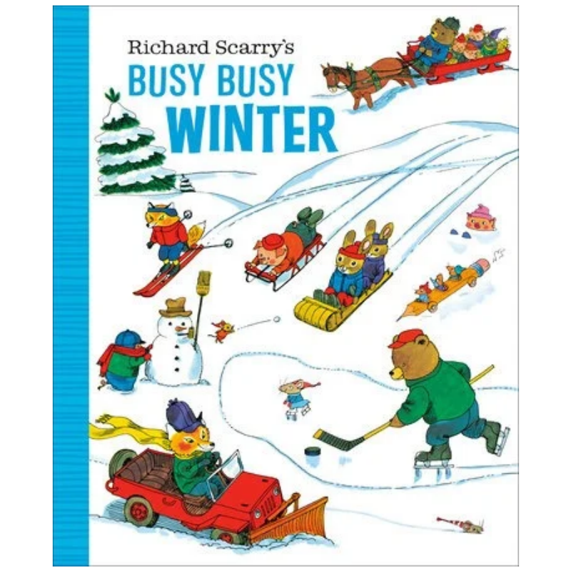 Richard Scarry's Busy, Busy Winter | Board Book by Richard Scarry - Maude Kids Decor