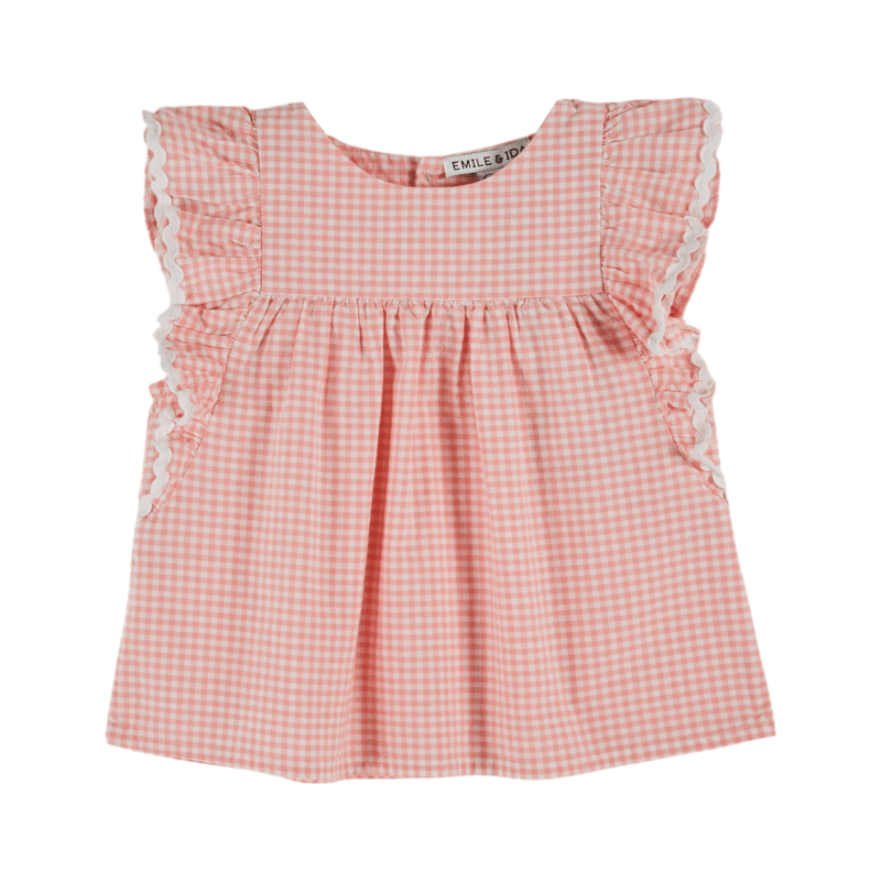 Ruffled Gingham Blouse | Vivi by Émile et Ida - Maude Kids Decor