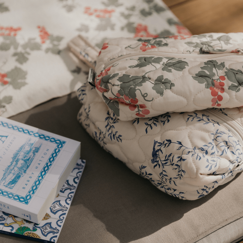 Satin Quilted Toiletry Bag | Medium by Garbo &amp; Friends - Maude Kids Decor