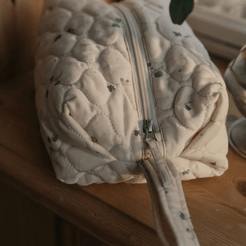 Satin Quilted Toiletry Bag | Medium by Garbo &amp; Friends - Maude Kids Decor