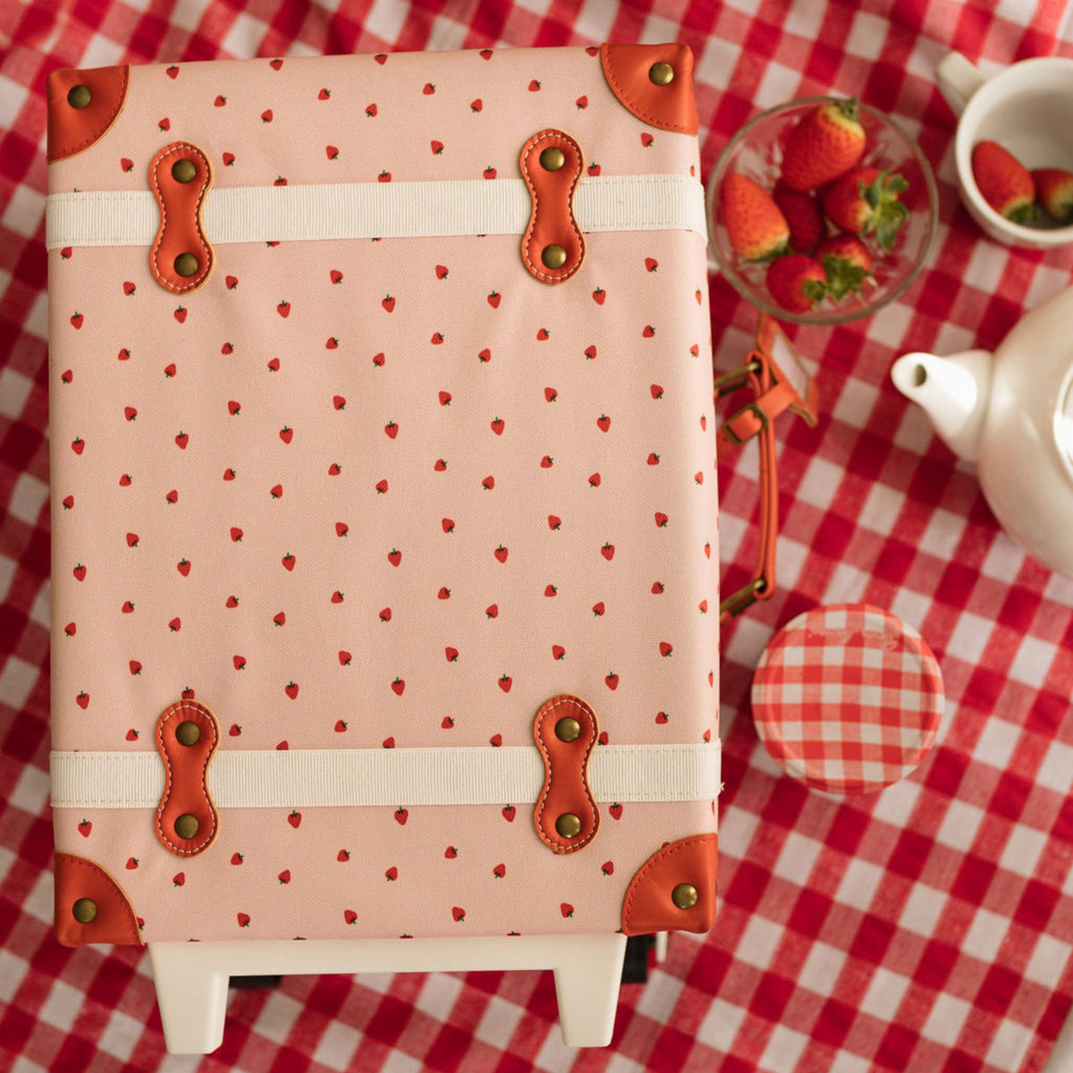 See - Ya Suitcase | Strawberry by Olliella - Maude Kids Decor