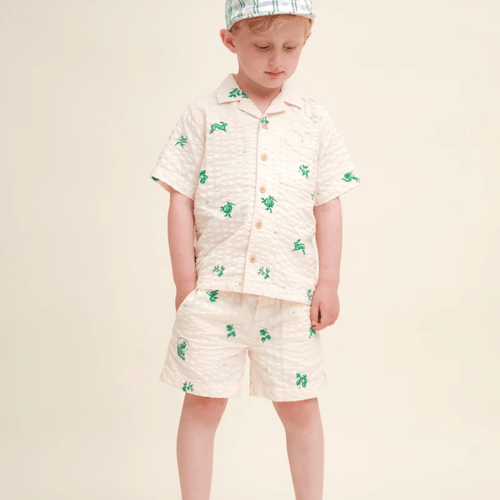 Seersucker Baby Shirt by Garbo &amp; Friends - Maude Kids Decor