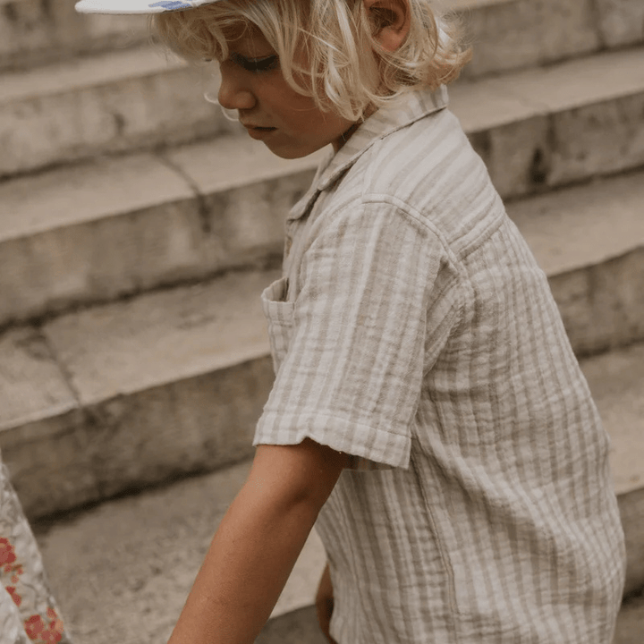 Seersucker Baby Shirt by Garbo &amp; Friends - Maude Kids Decor