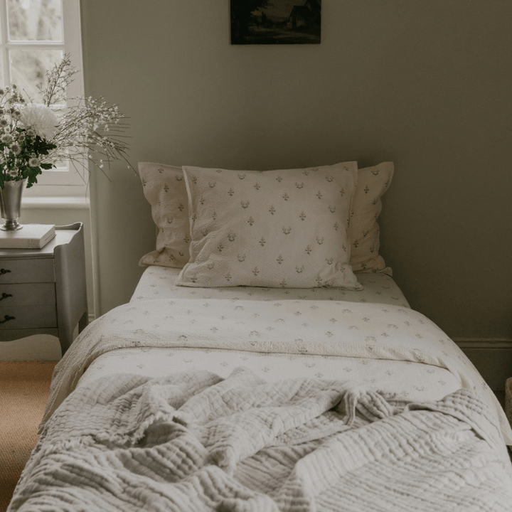 Seersucker Double Duvet Cover | La Fraise by Garbo &amp; Friends - Maude Kids Decor