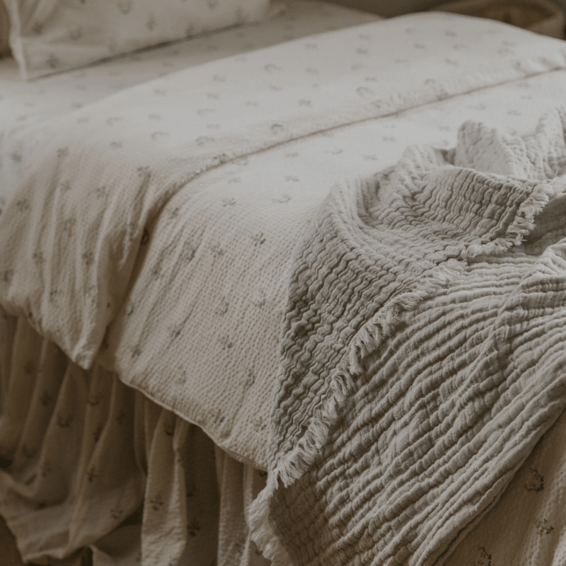Seersucker Double Duvet Cover | La Fraise by Garbo & Friends - Maude Kids Decor