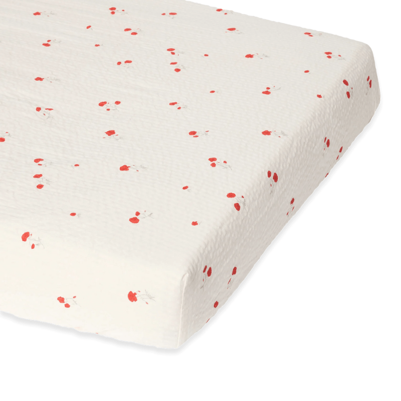 Seersucker Fitted Crib Sheet | Poppy by Garbo &amp; Friends - Maude Kids Decor
