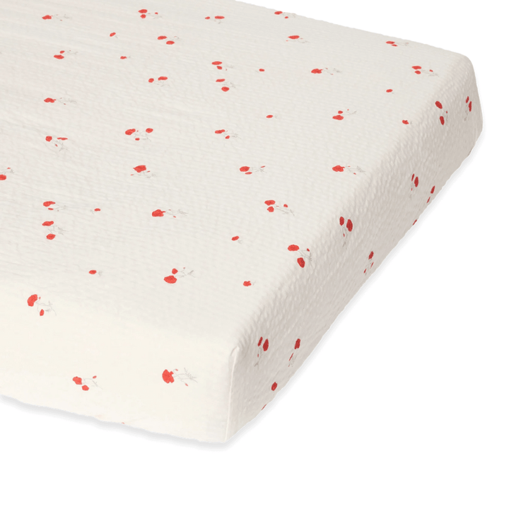 Seersucker Fitted Crib Sheet | Poppy by Garbo &amp; Friends - Maude Kids Decor