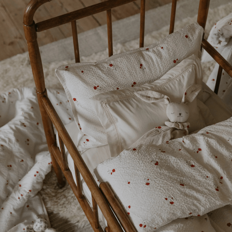 Seersucker Fitted Crib Sheet | Poppy by Garbo &amp; Friends - Maude Kids Decor