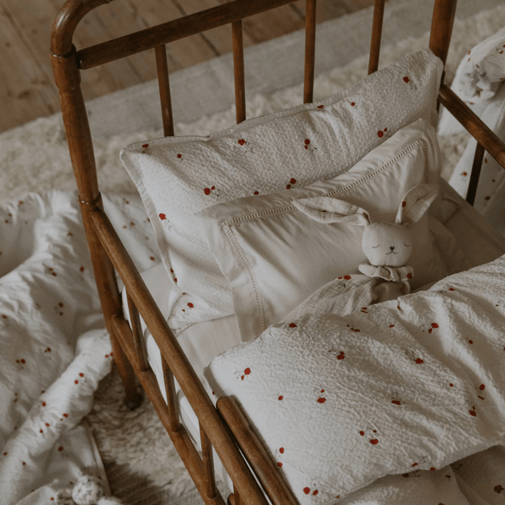 Seersucker Fitted Crib Sheet | Poppy by Garbo &amp; Friends - Maude Kids Decor
