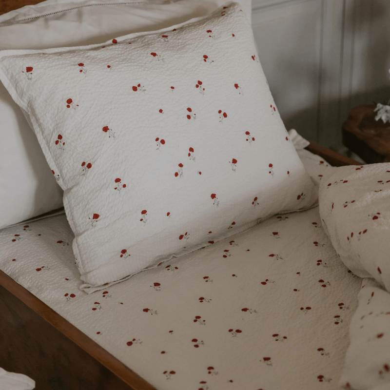 Seersucker Fitted Single Sheet | Poppy by Garbo & Friends - Maude Kids Decor
