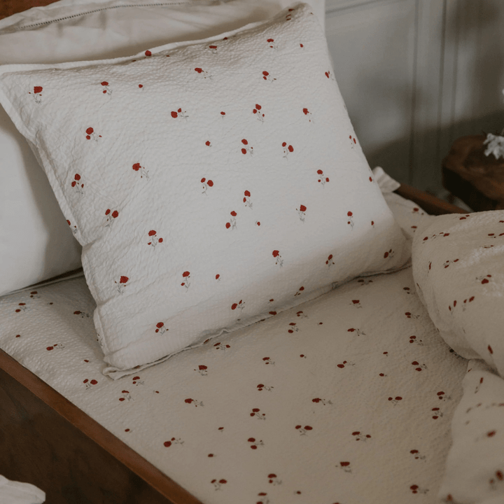 Seersucker Fitted Single Sheet | Poppy by Garbo &amp; Friends - Maude Kids Decor