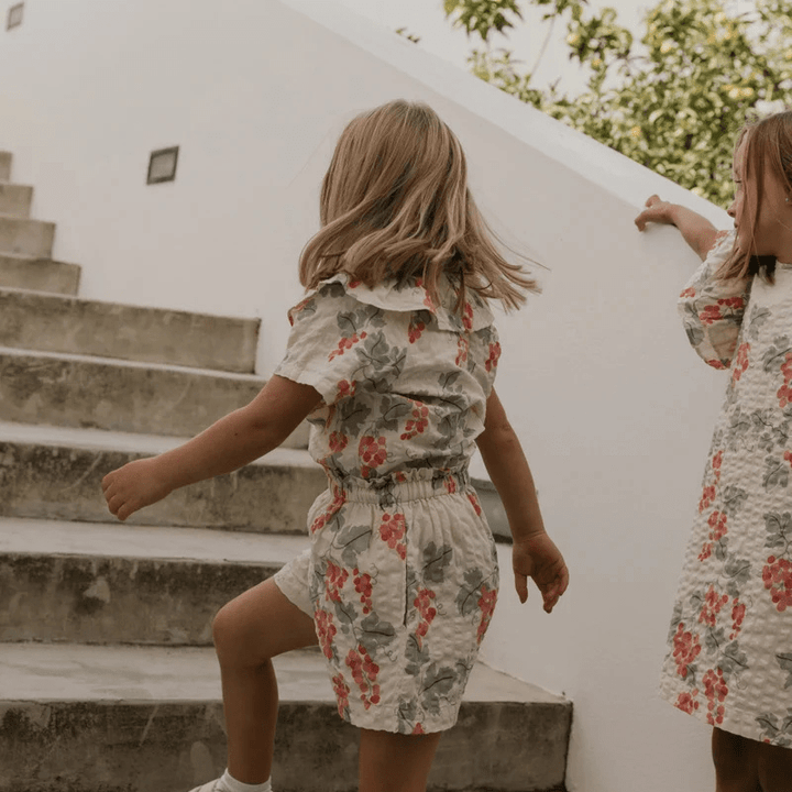 Seersucker Paperbag Shorts by Garbo &amp; Friends - Maude Kids Decor