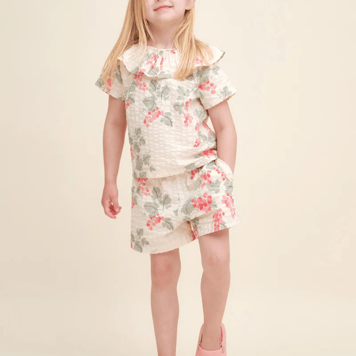 Seersucker Paperbag Shorts by Garbo &amp; Friends - Maude Kids Decor