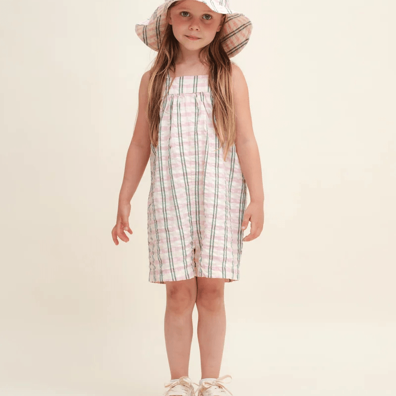 Seersucker Playsuit by Garbo &amp; Friends - Maude Kids Decor