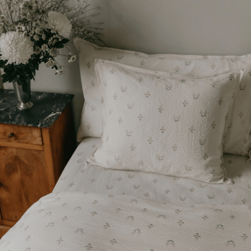 Seersucker Single Pillowcase | La Fraise by Garbo &amp; Friends - Maude Kids Decor