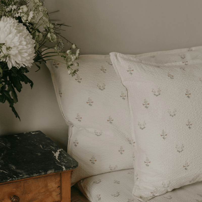 Seersucker Single Pillowcase | La Fraise by Garbo &amp; Friends - Maude Kids Decor