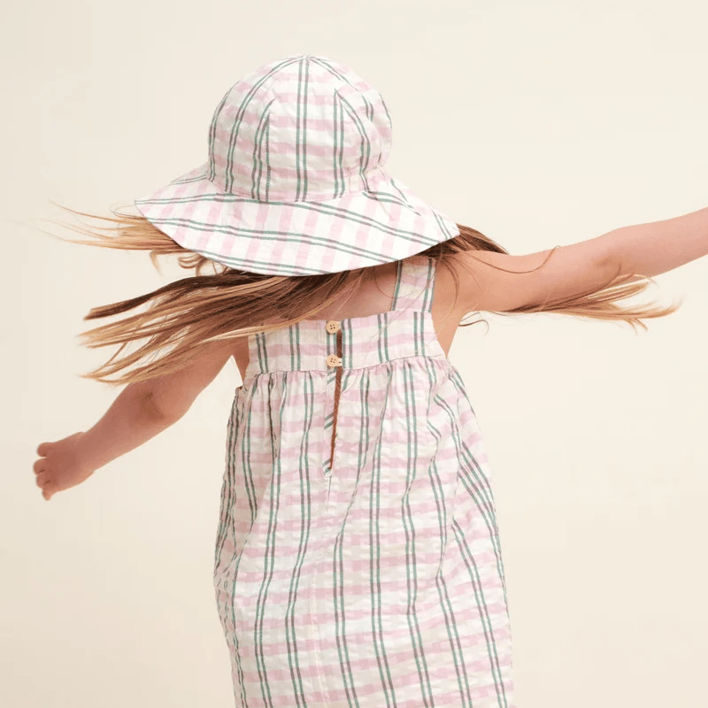 Seersucker Sun Hat by Garbo &amp; Friends - Maude Kids Decor