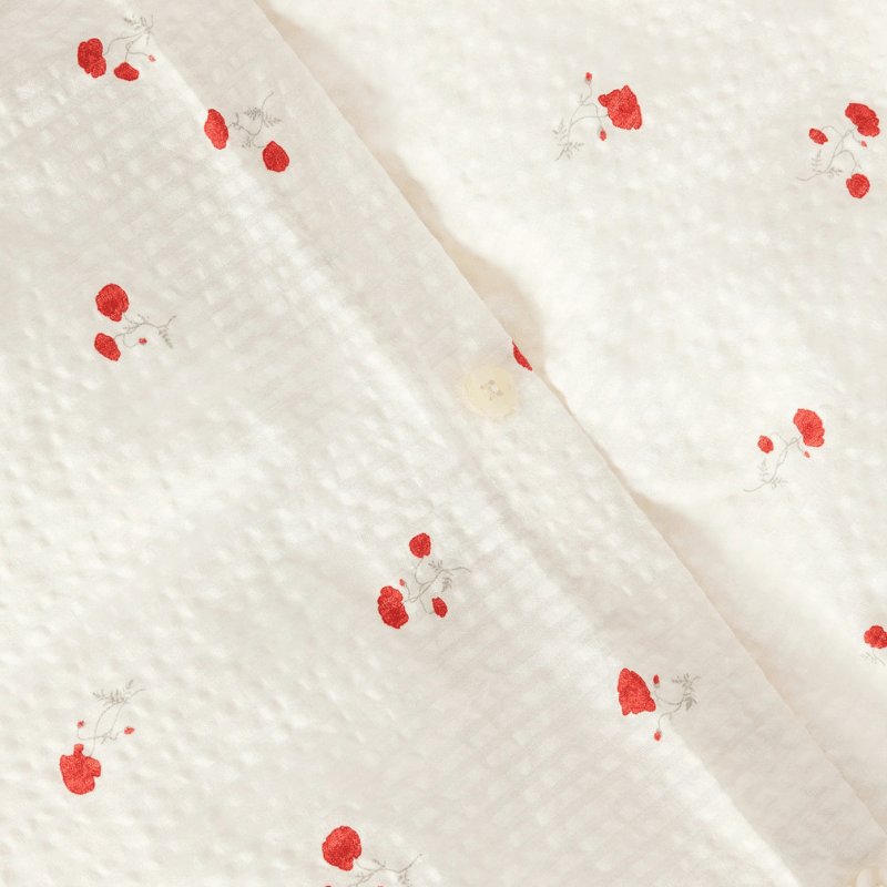 Seersucker Twin Duvet Cover | Poppy by Garbo &amp; Friends - Maude Kids Decor