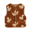 Sherpa Sleeveless Jacket | Brown Squirrel by Émile et Ida - Maude Kids Decor