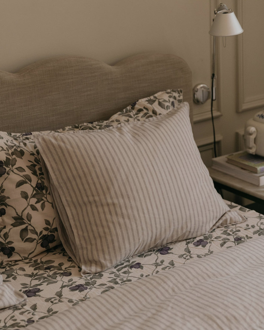 Single Pillowcase | Stripe Mauve by Garbo &amp; Friends - Maude Kids Decor