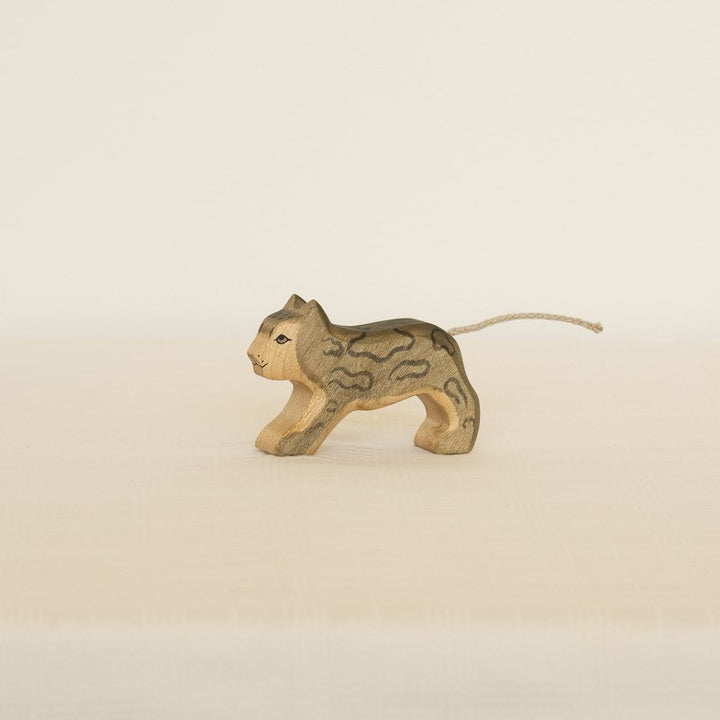 Snow Leopard Wooden Figurine | Small by HolzWald - Maude Kids Decor
