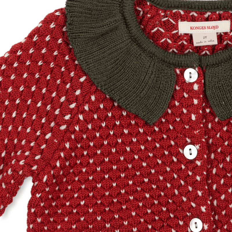Strawberry Cardigan | True Red by Konges Sløjd - Maude Kids Decor