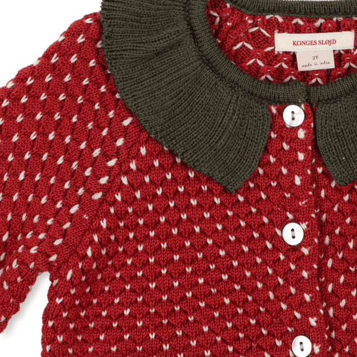 Strawberry Cardigan | True Red by Konges Sløjd - Maude Kids Decor