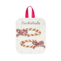 Stripy Glitter Bow Clips by Rockahula - Maude Kids Decor