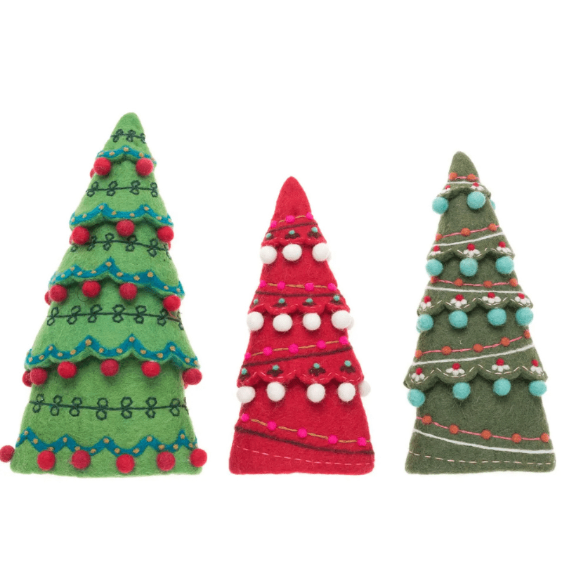 Sugar Plum Trees (Set of 3) by French Knot - Maude Kids Decor