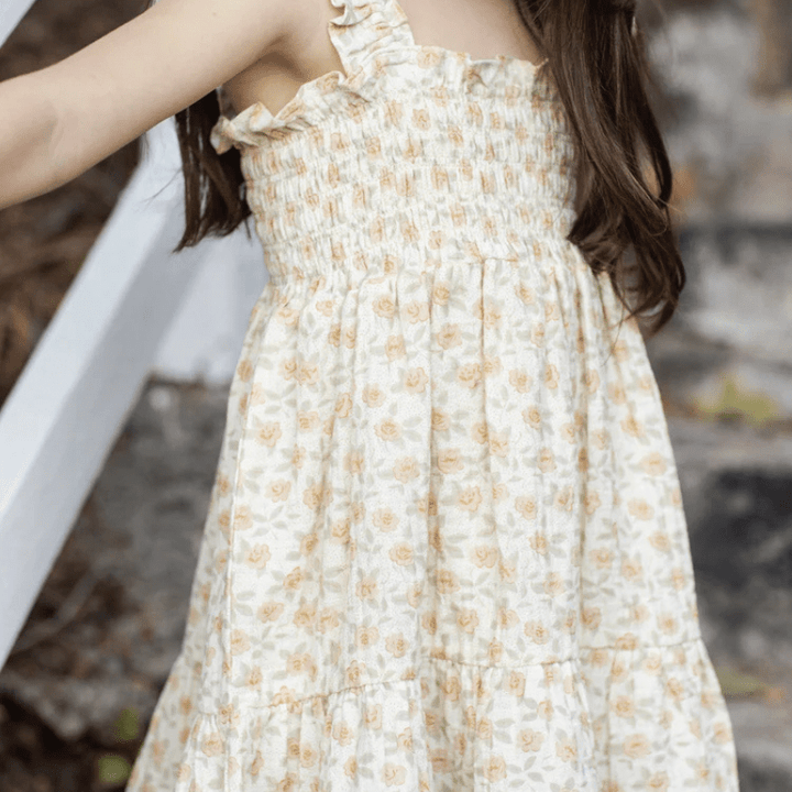 Sutton Dress| Yellow Floral by Rylee &amp; Cru - Maude Kids Decor