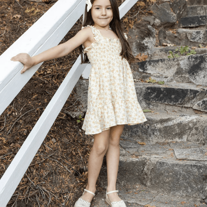 Sutton Dress| Yellow Floral by Rylee &amp; Cru - Maude Kids Decor