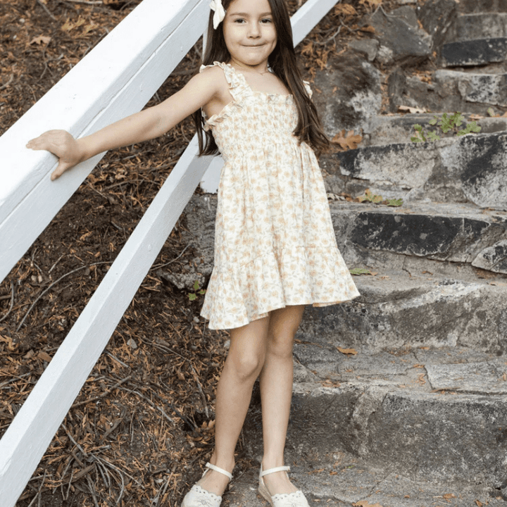 Sutton Dress| Yellow Floral by Rylee &amp; Cru - Maude Kids Decor