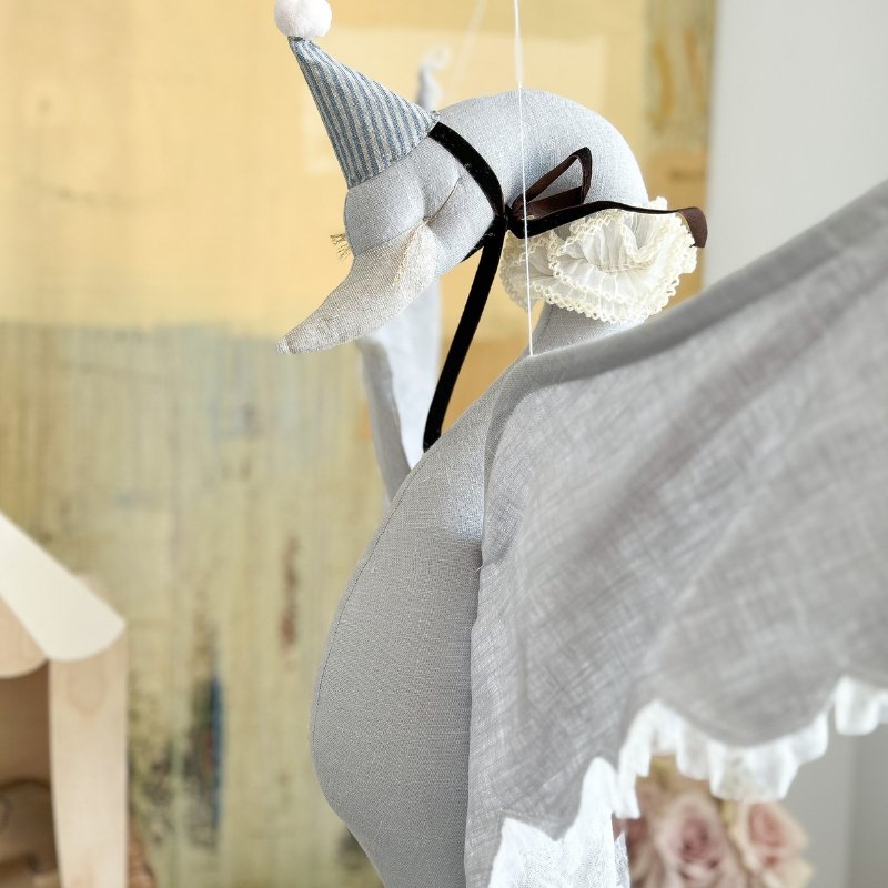 Swan with Lace in Cap by Love Me - Maude Kids Decor