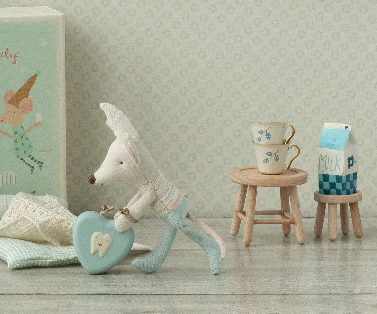 Table and Stool Set, Mouse by Maileg - Maude Kids Decor