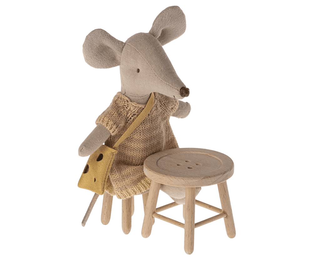 Table and Stool Set, Mouse by Maileg - Maude Kids Decor