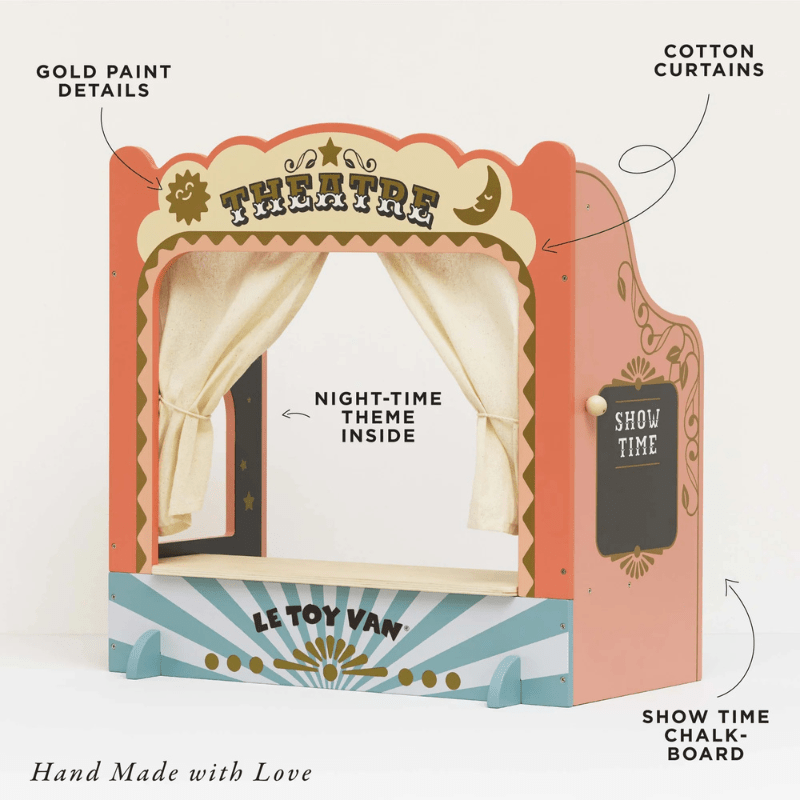 Tabletop Puppet Wooden Theatre by Le Toy Van - Maude Kids Decor