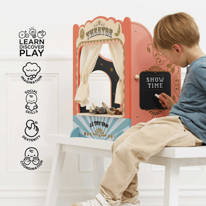 Tabletop Puppet Wooden Theatre by Le Toy Van - Maude Kids Decor