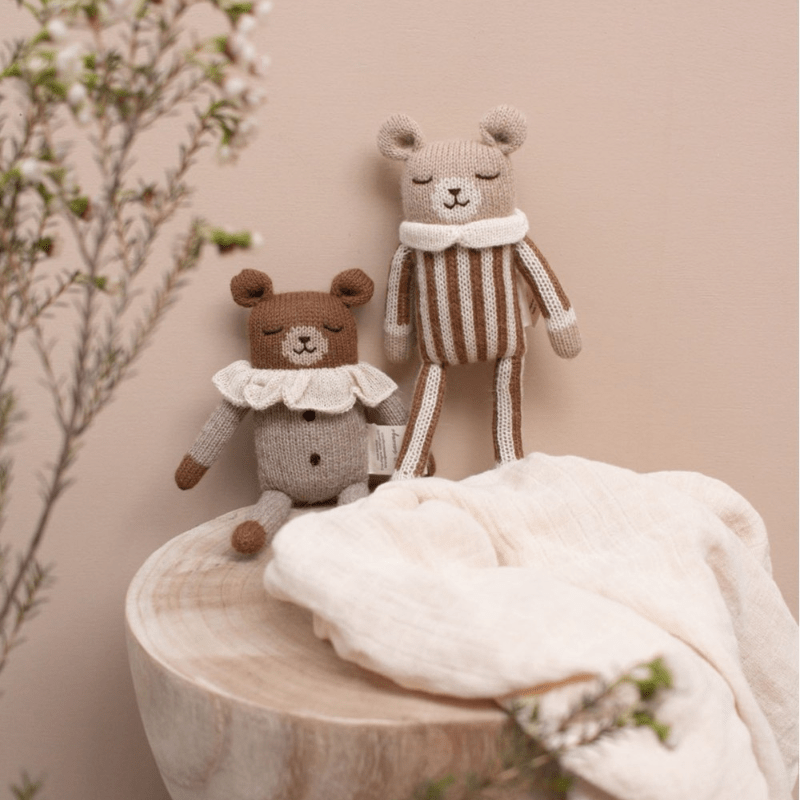 Teddy Alpaca Knit Toy | Oat Pyjamas by Main Sauvage - Maude Kids Decor