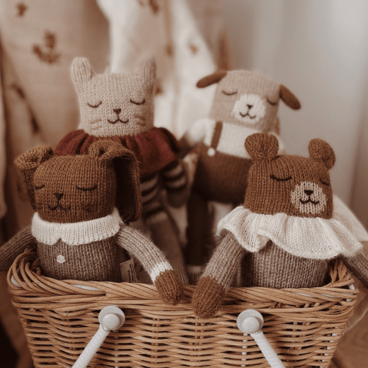 Teddy Alpaca Knit Toy | Oat Pyjamas by Main Sauvage - Maude Kids Decor
