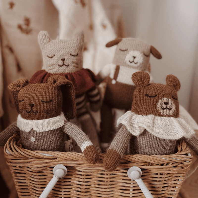 Teddy Alpaca Knit Toy | Oat Pyjamas by Main Sauvage - Maude Kids Decor