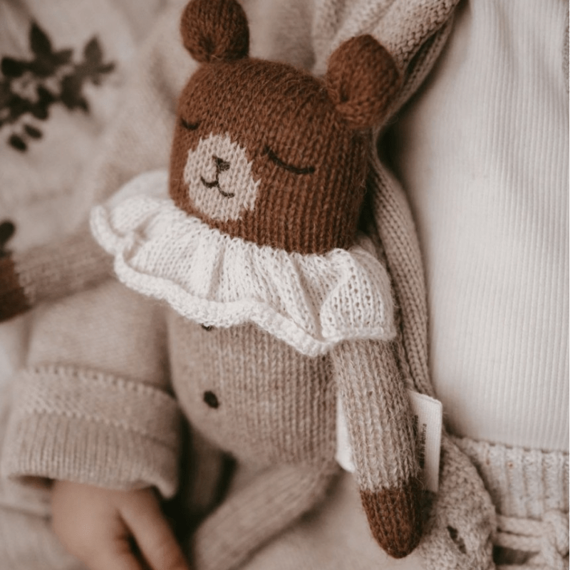 Teddy Alpaca Knit Toy | Oat Pyjamas by Main Sauvage - Maude Kids Decor