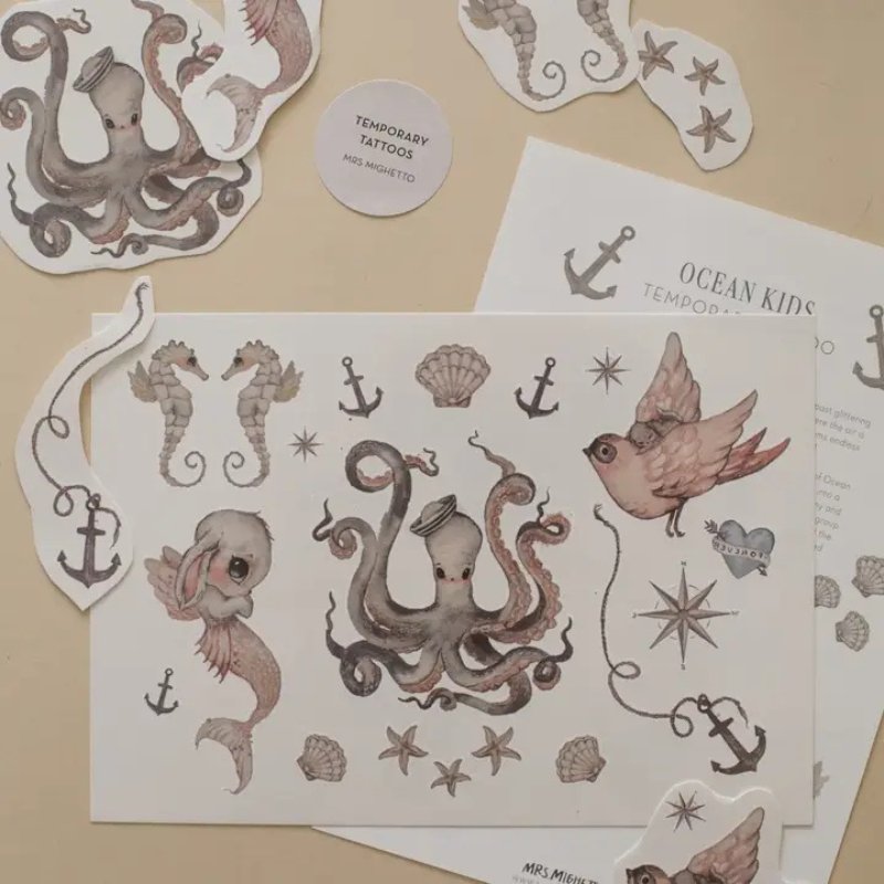 Temporary Tattoos by Mrs Mighetto - Maude Kids Decor